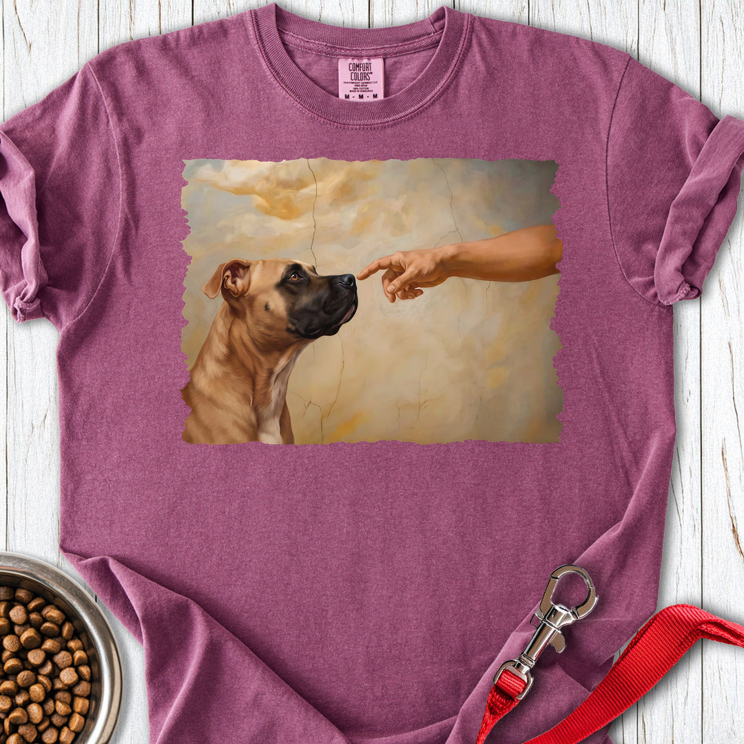 Pitbull Fawn Creation Premium Tee — Berry