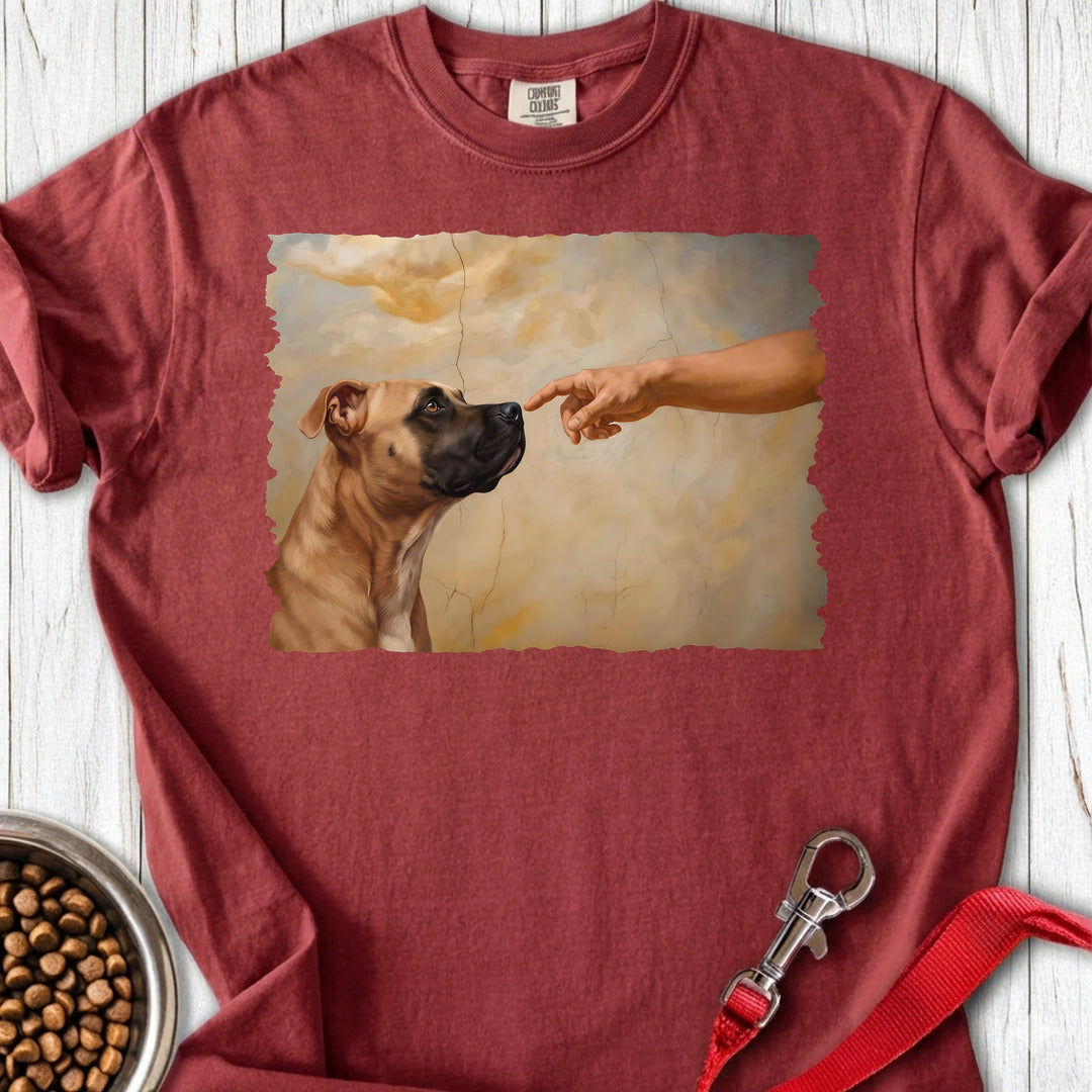 Pitbull Fawn Creation Premium Tee — Brick