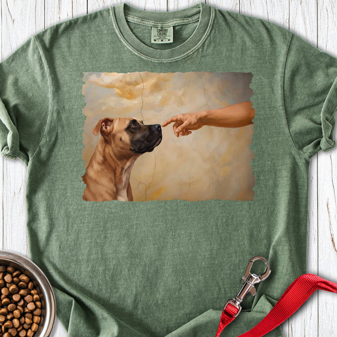 Pitbull Fawn Creation Premium Tee — Moss