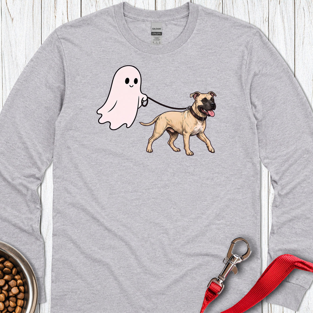 Pitbull Fawn Ghost Walk Long Sleeve — Sport Grey