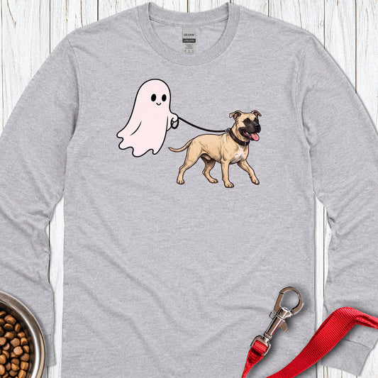 Pitbull Fawn Ghost Walk Long Sleeve — Sport Grey
