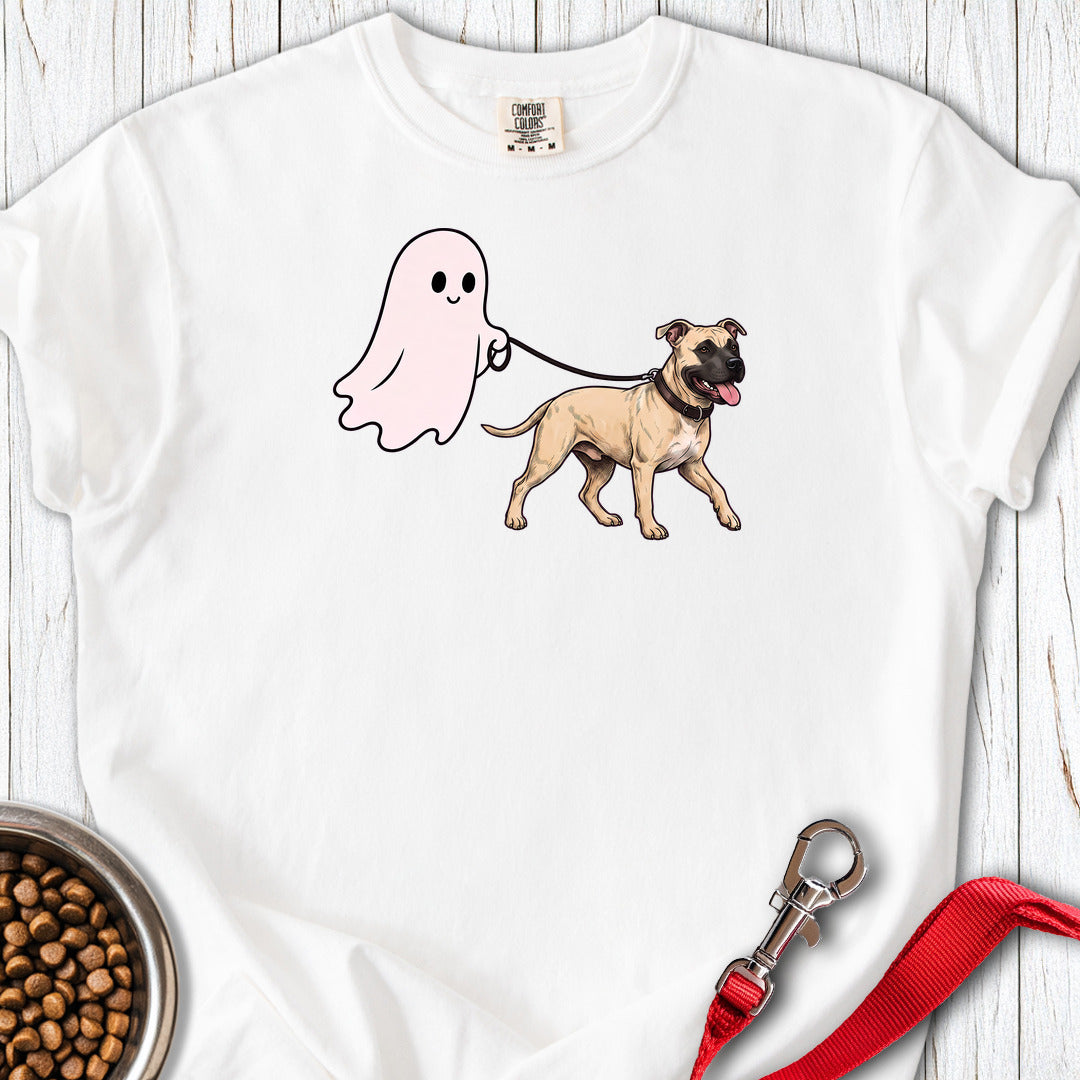 Pitbull Fawn Ghost Walk Premium Tee — White