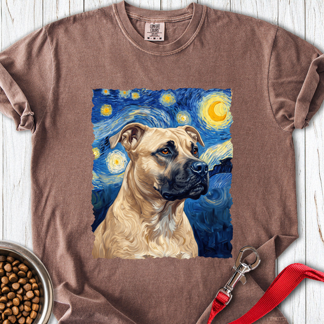 Pitbull Fawn Van Gogh Premium Tee — Espresso