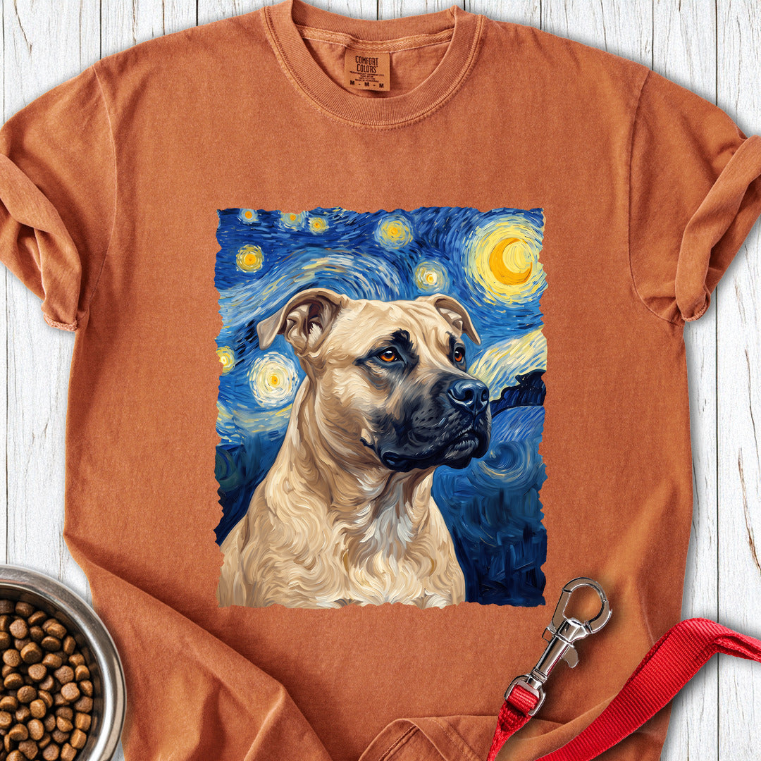 Pitbull Fawn Van Gogh Premium Tee — Yam