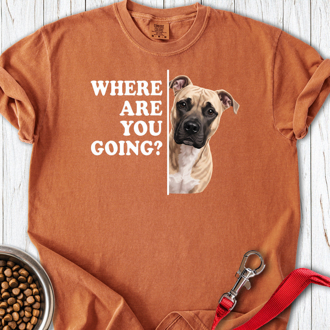 Pitbull Fawn Where Are You Going Premium Tee — Yam