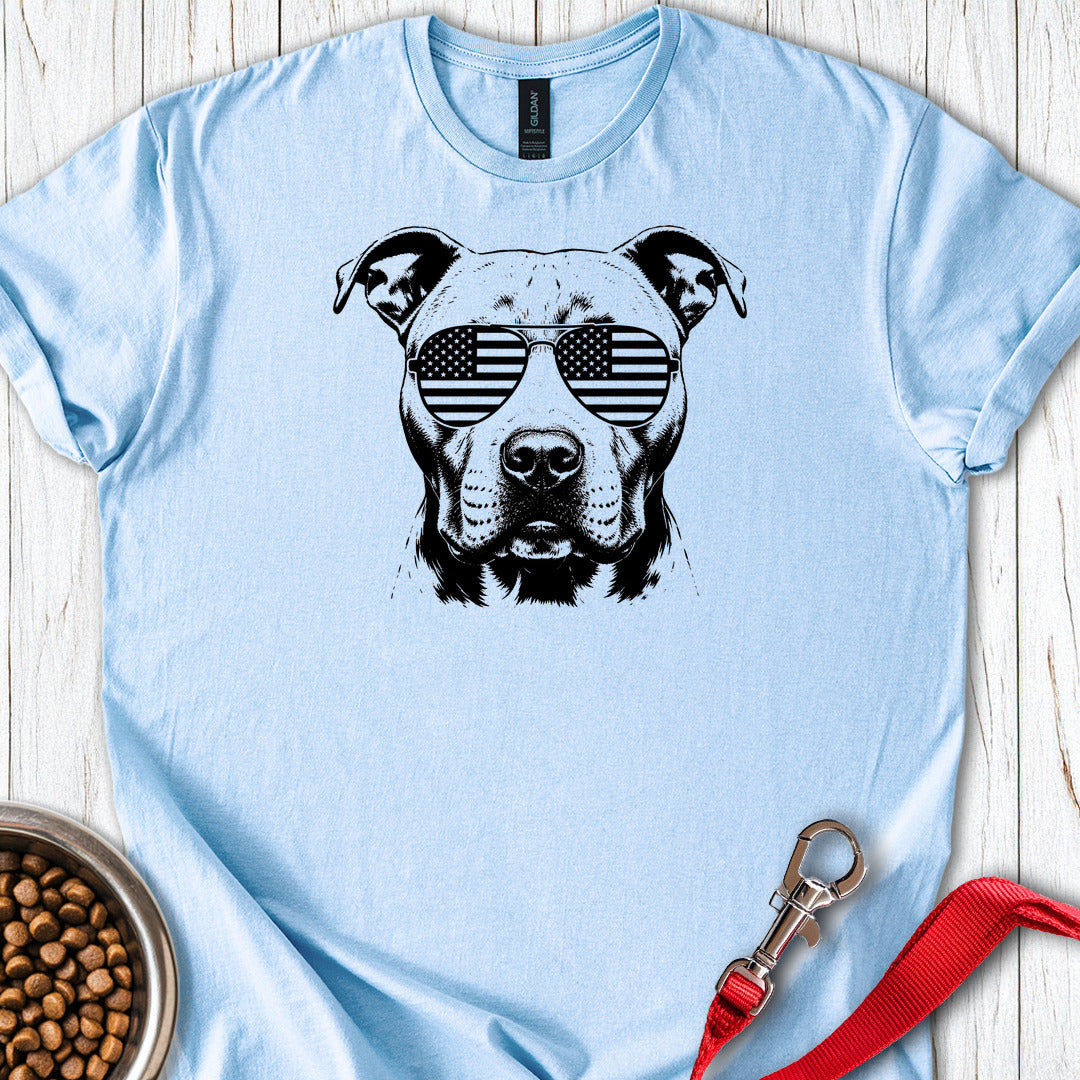 Pitbull Flag Shades — Light Blue