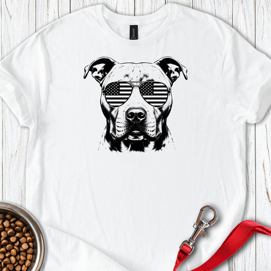 Pitbull Flag Shades — White