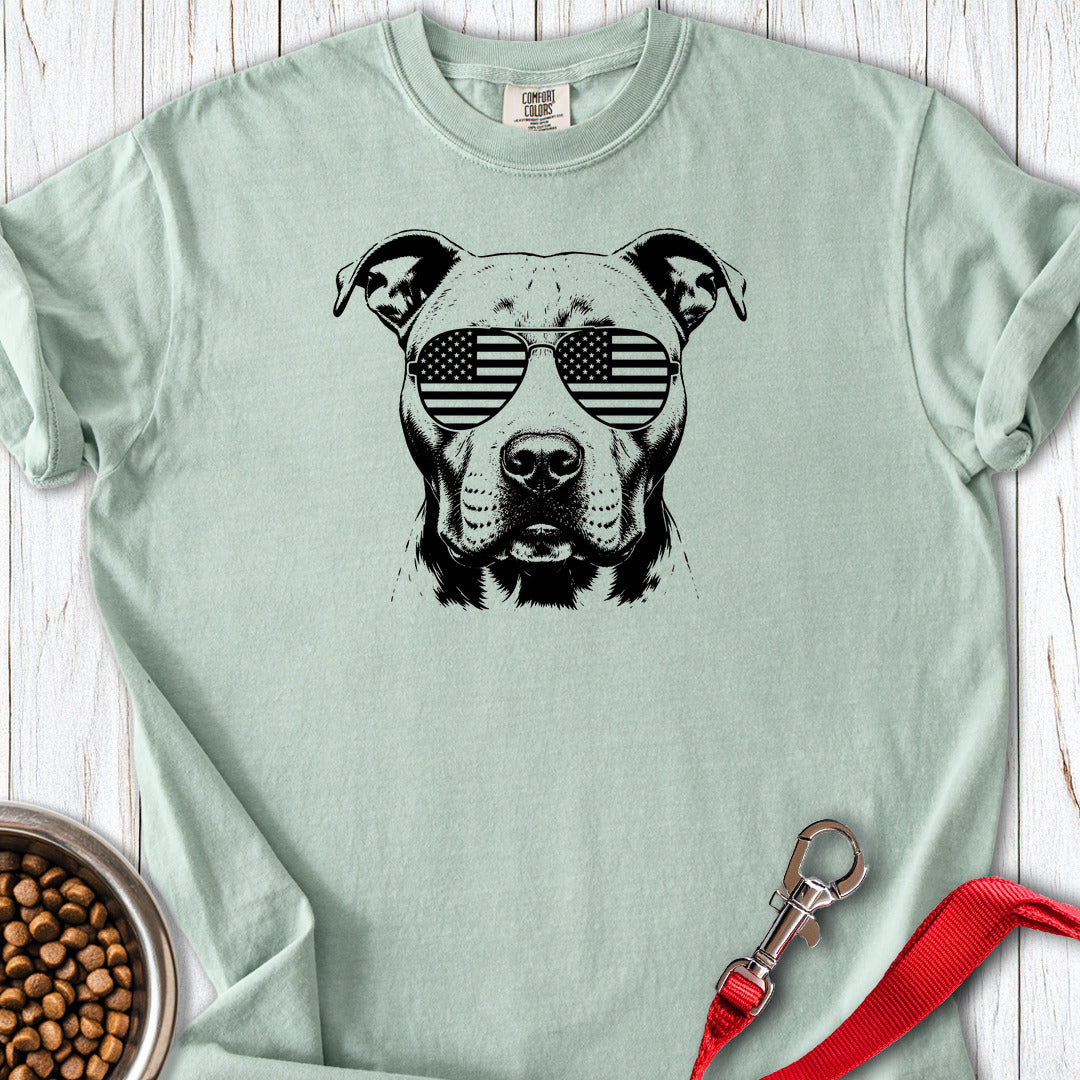 Pitbull Flag Shades Premium Tee — Bay