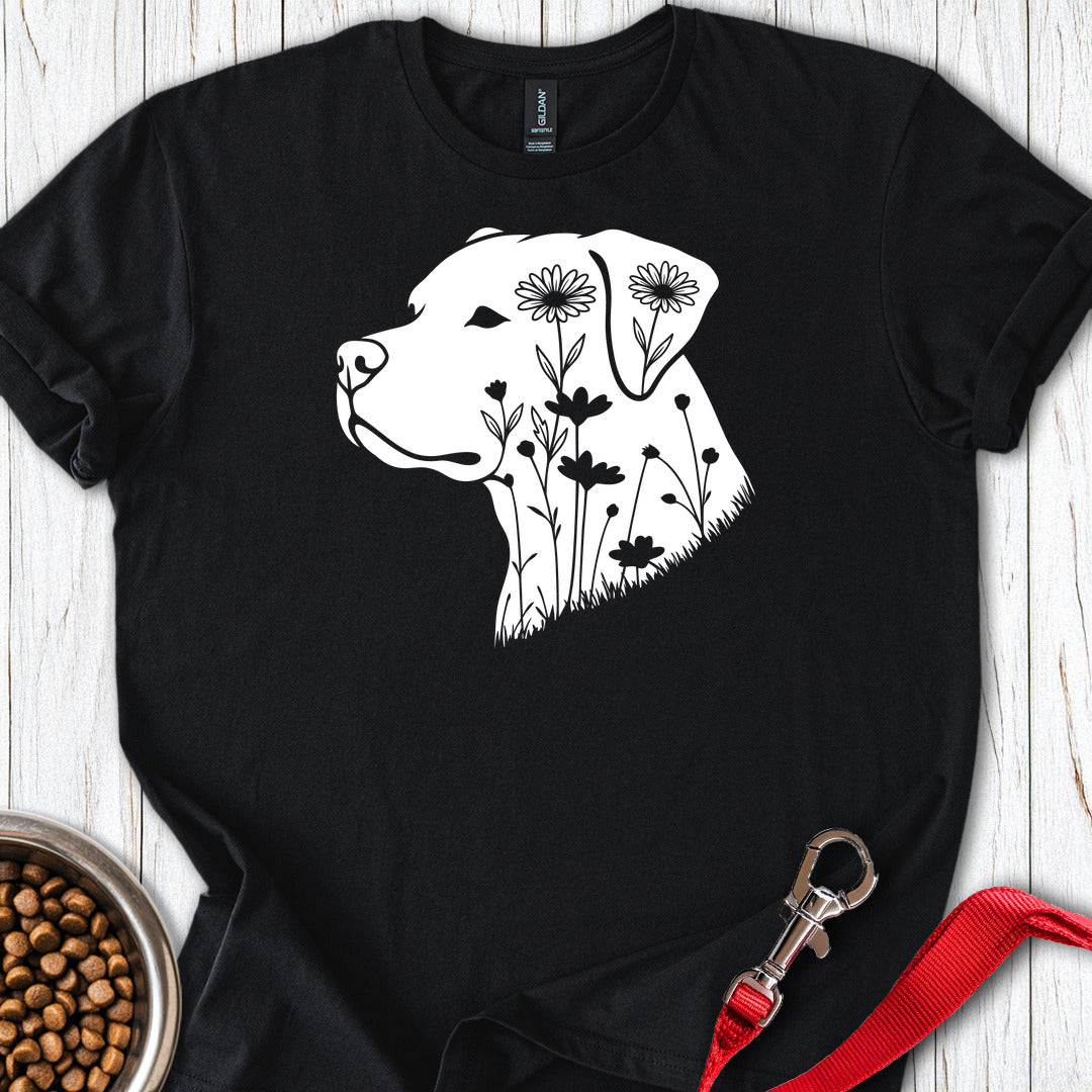 Pitbull Flowers — Black