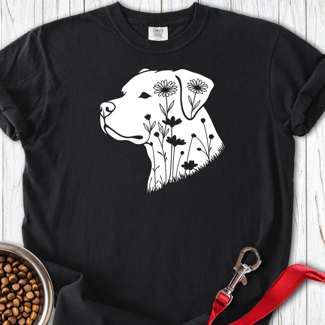 Pitbull Flowers Premium Tee — Black