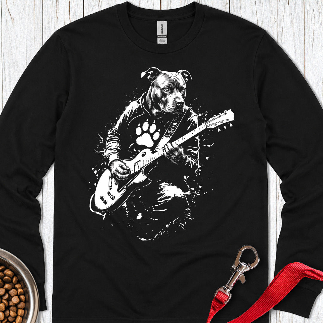 Pitbull Guitar Long Sleeve — Black