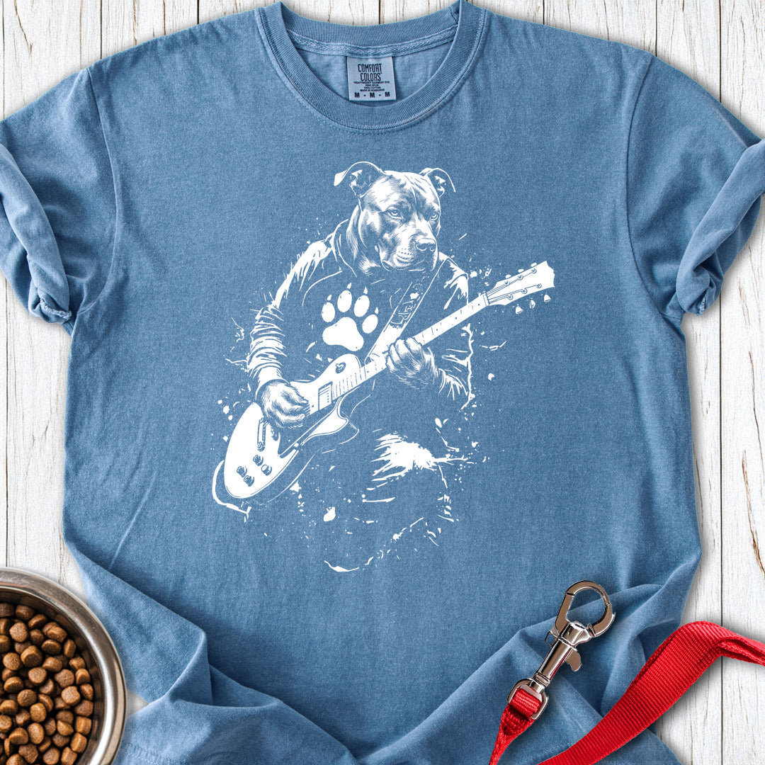 Pitbull Guitar Premium Tee — Blue Jean