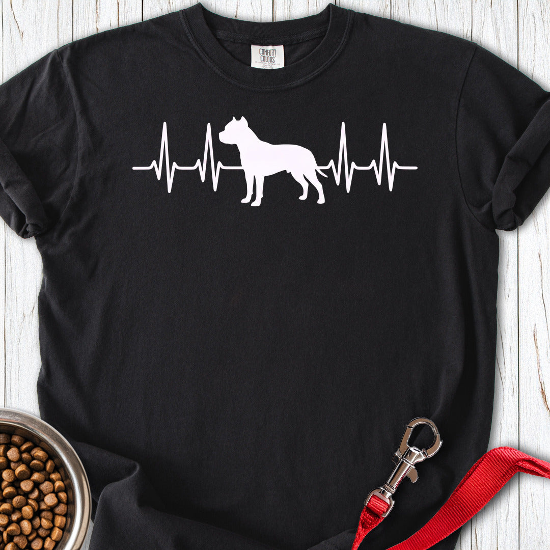 Pitbull Heartbeat Premium Tee — Black