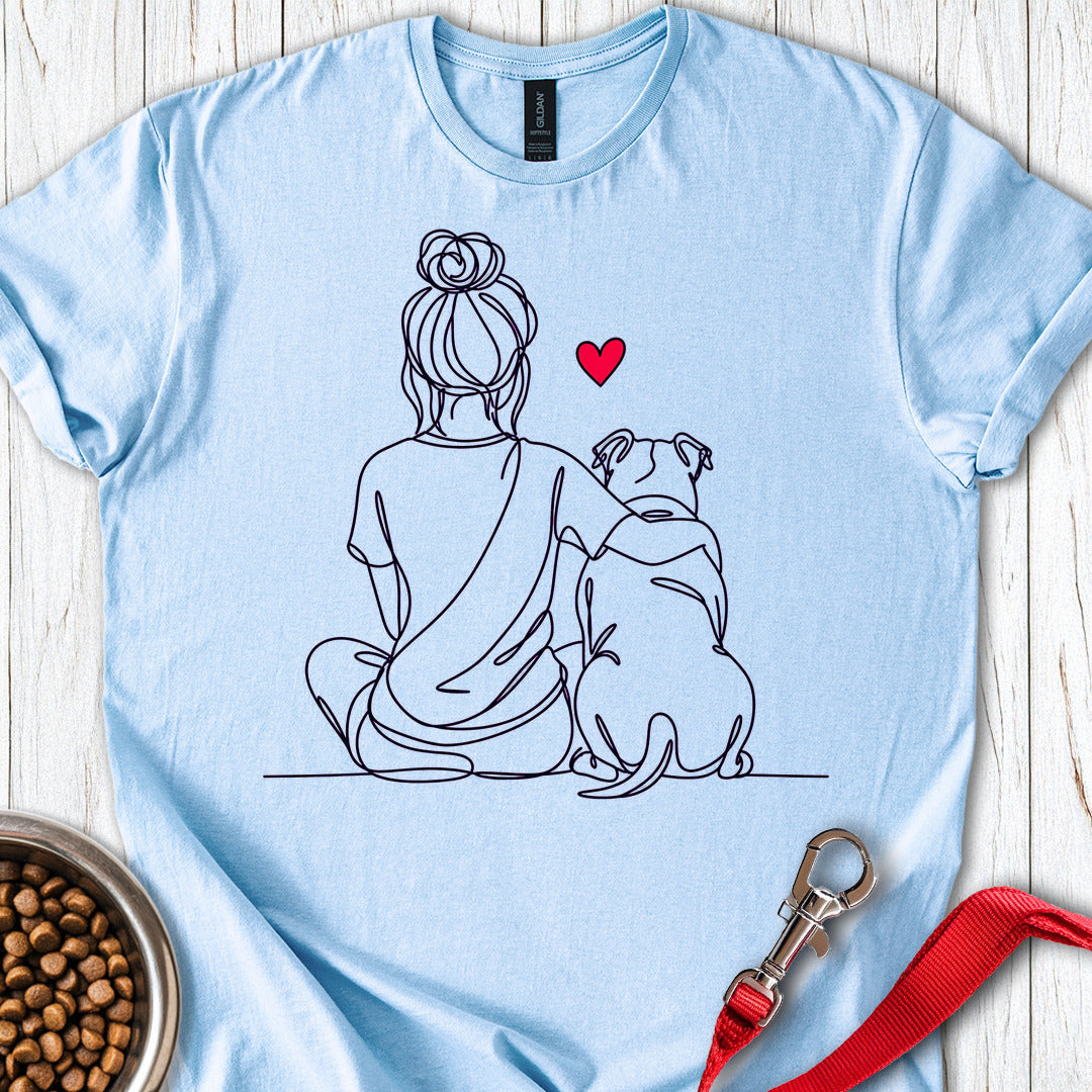 Pitbull Hug — Light Blue