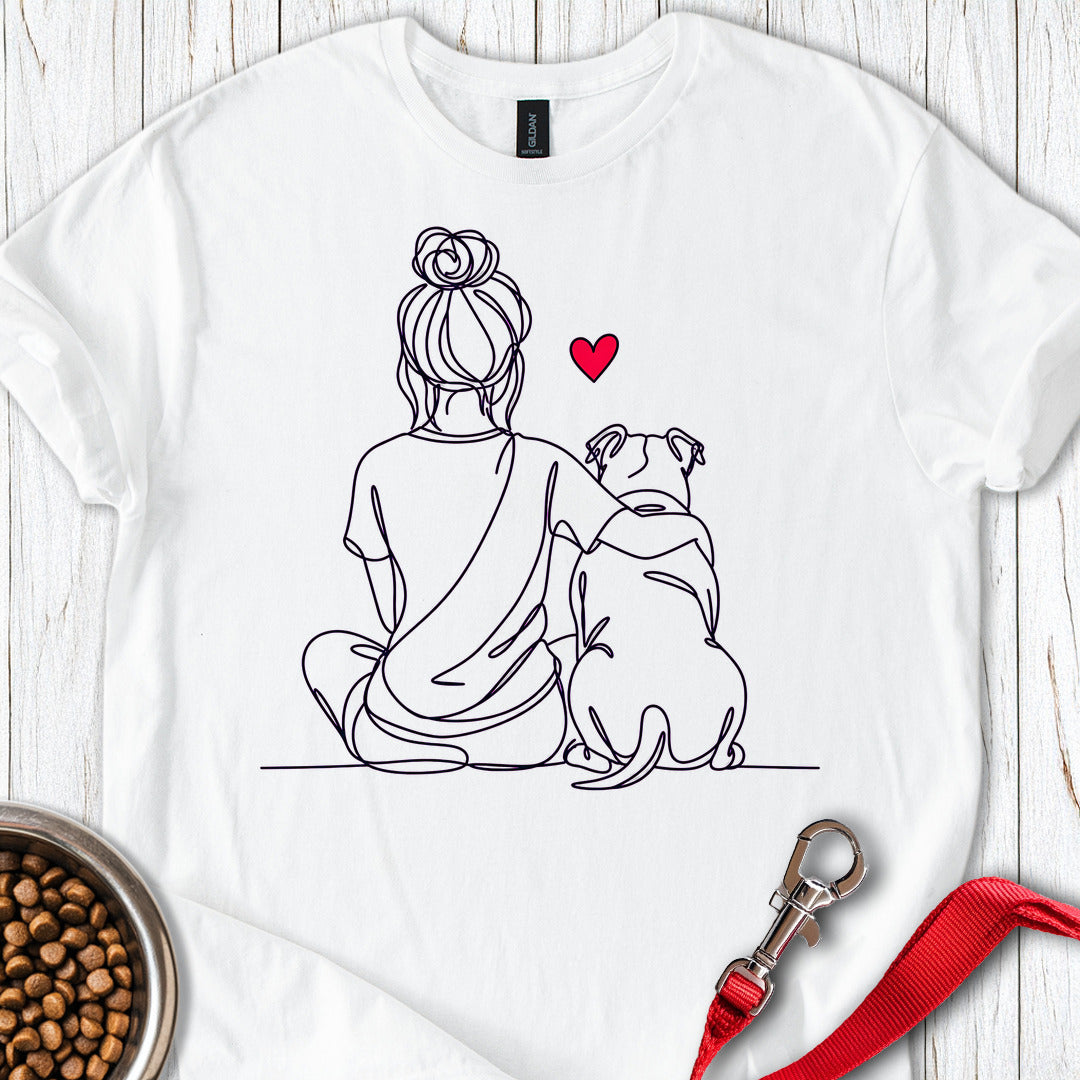 Pitbull Hug — White