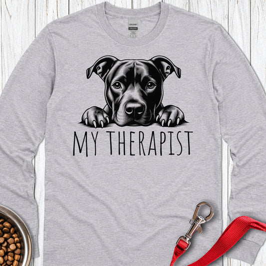 Pitbull My Therapist Long Sleeve — Sport Grey