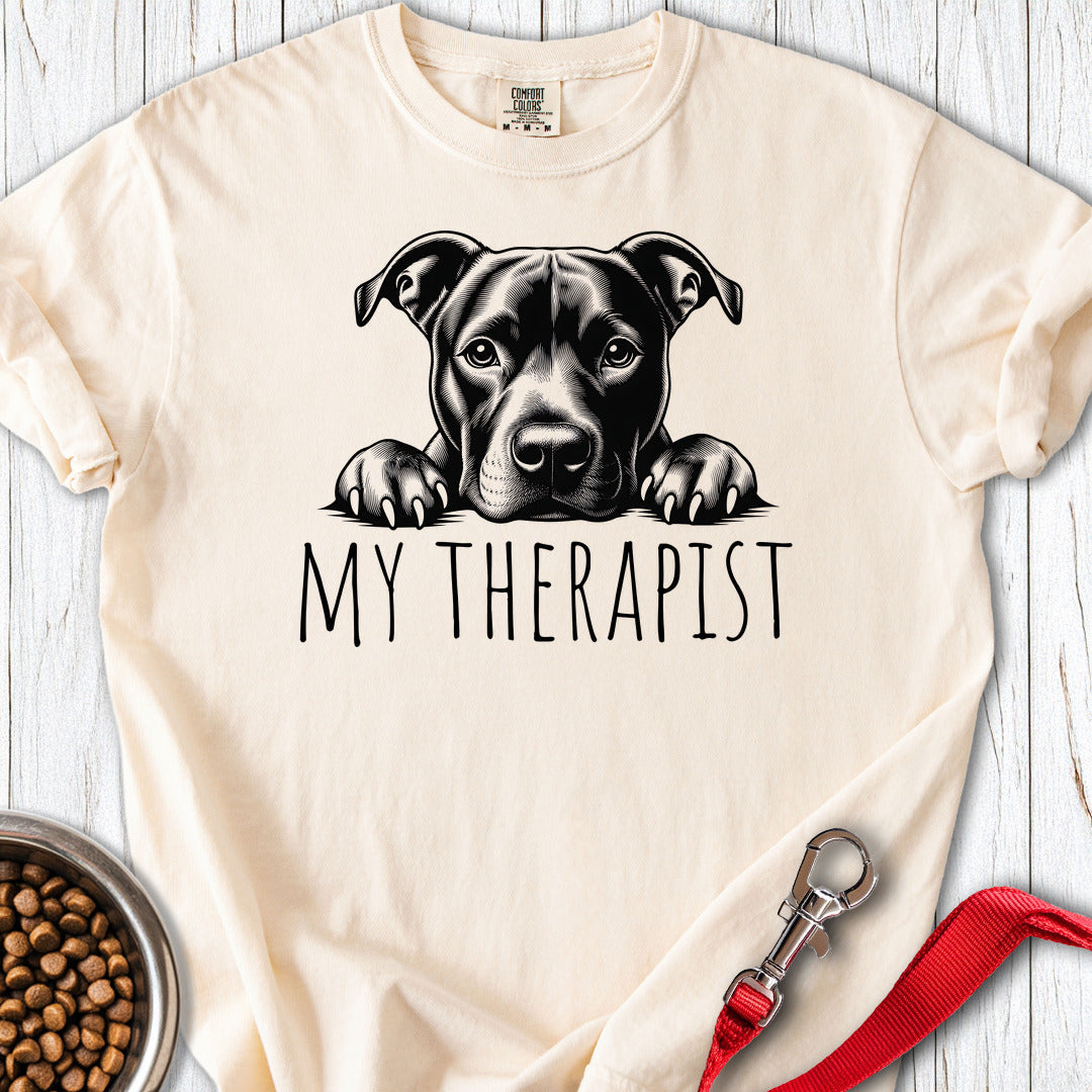 Pitbull My Therapist Premium Tee — Ivory
