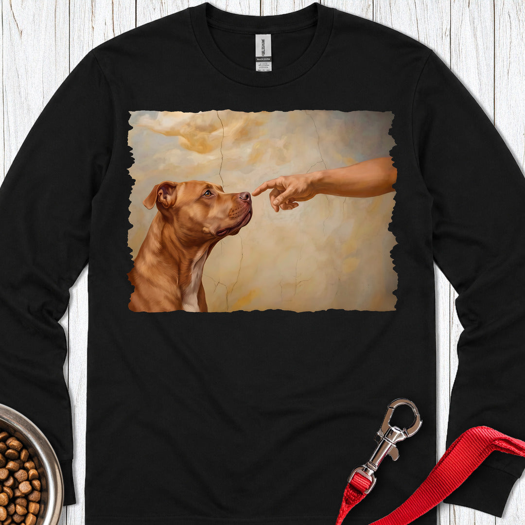 Pitbull Red Nose Creation Long Sleeve — Black