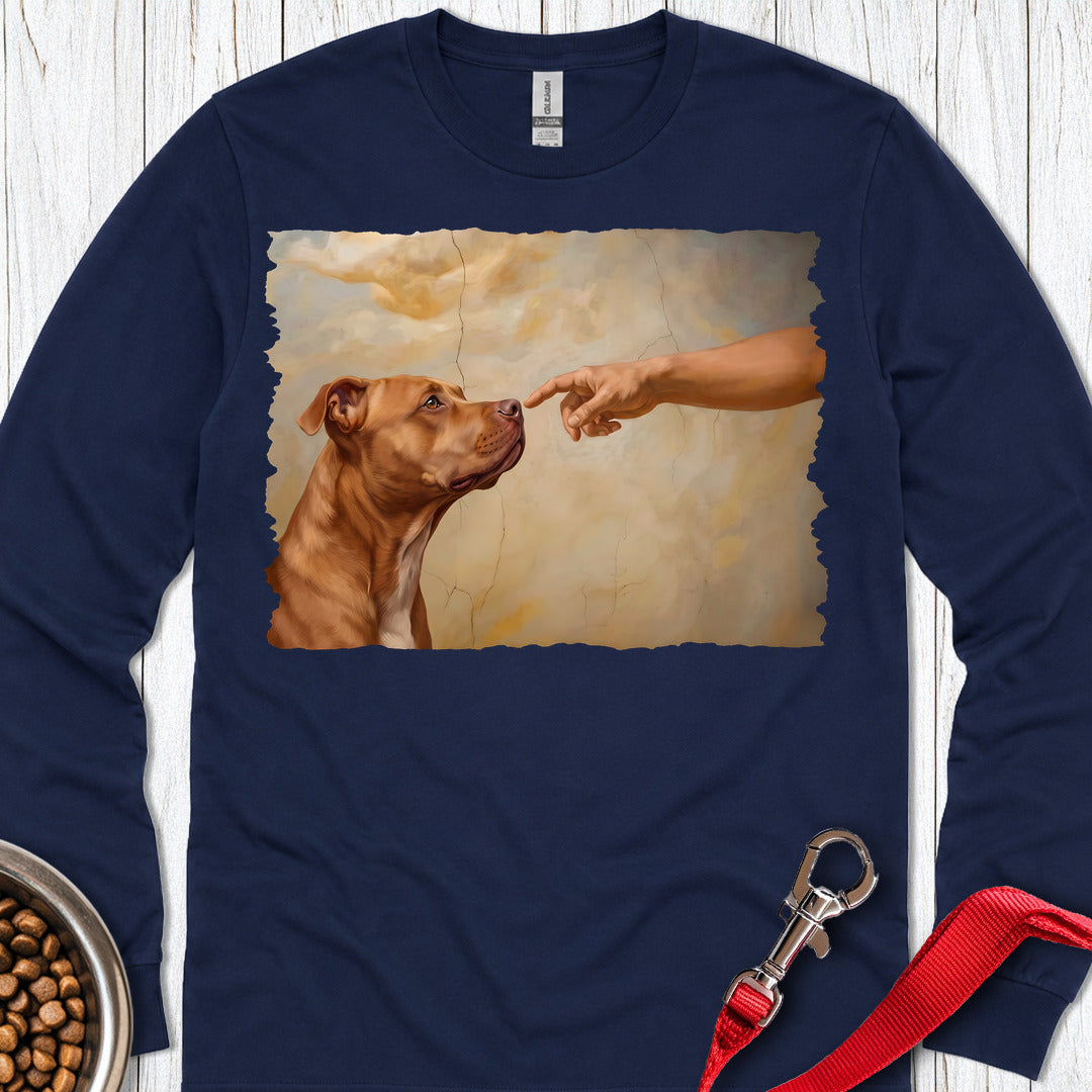 Pitbull Red Nose Creation Long Sleeve — Navy
