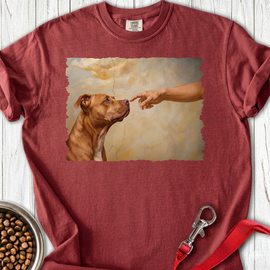 Pitbull Red Nose Creation Premium Tee — Brick