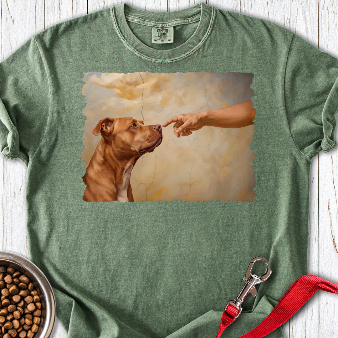 Pitbull Red Nose Creation Premium Tee — Moss