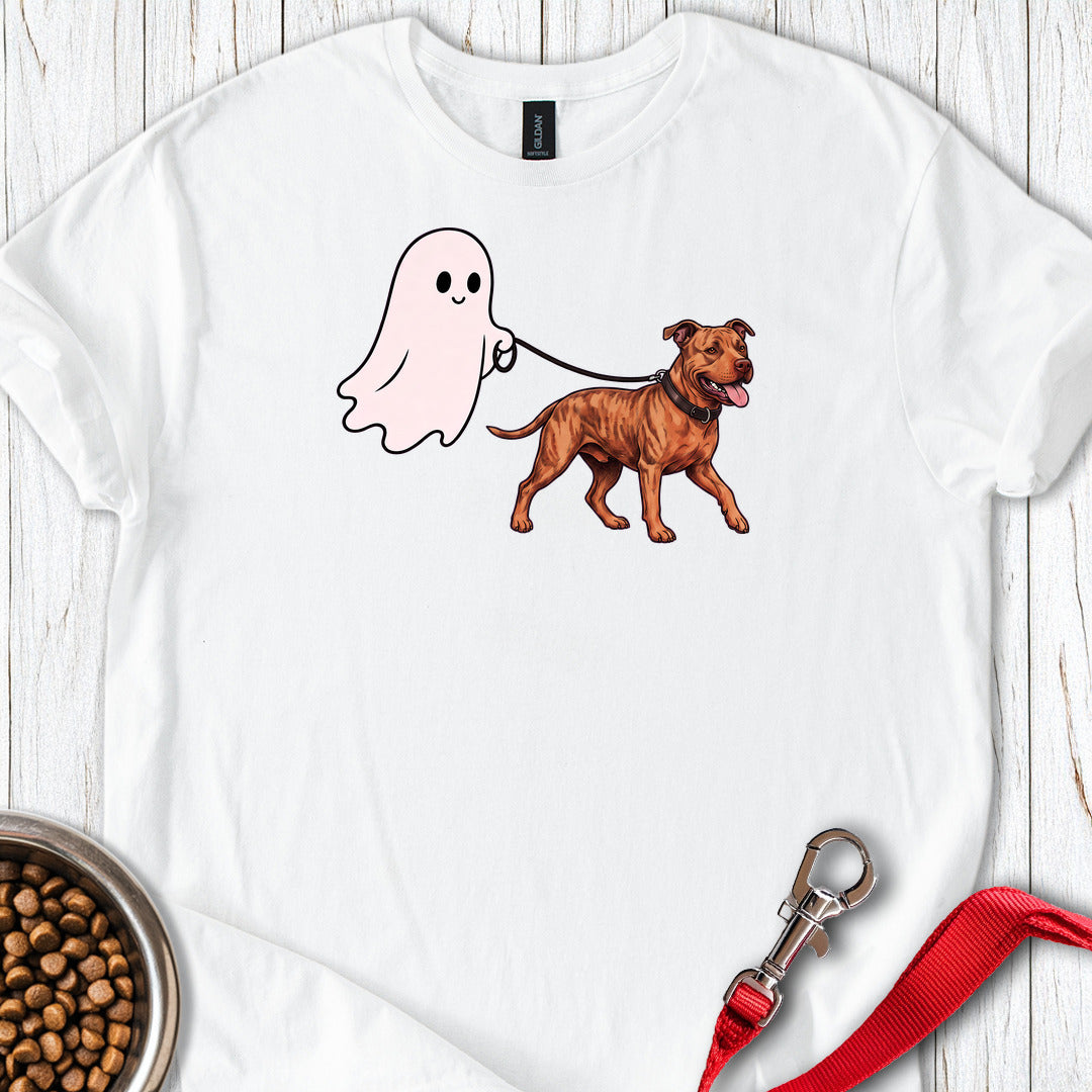 Pitbull Red Nose Ghost Walk — White