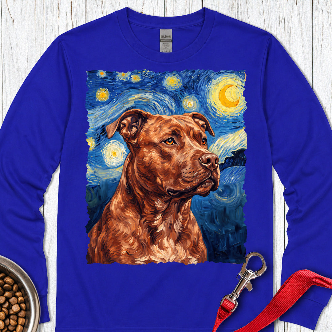 Pitbull Red Nose Van Gogh Long Sleeve — Royal