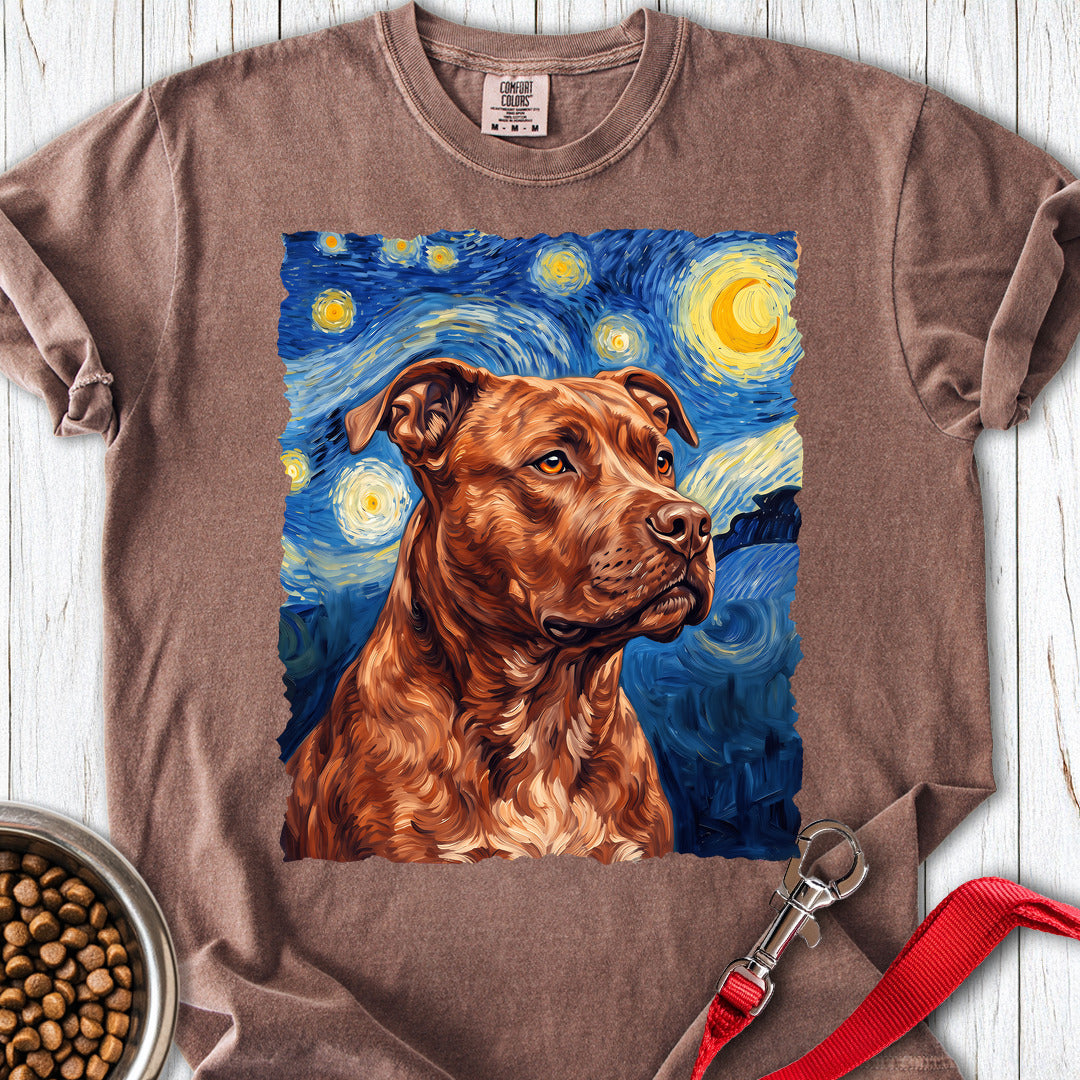 Pitbull Red Nose Van Gogh Premium Tee — Espresso