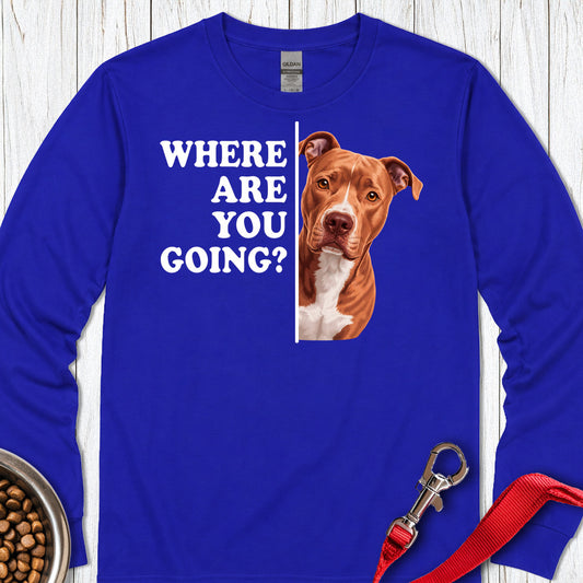 Pitbull Red Nose Where Are You Going Long Sleeve — Royal