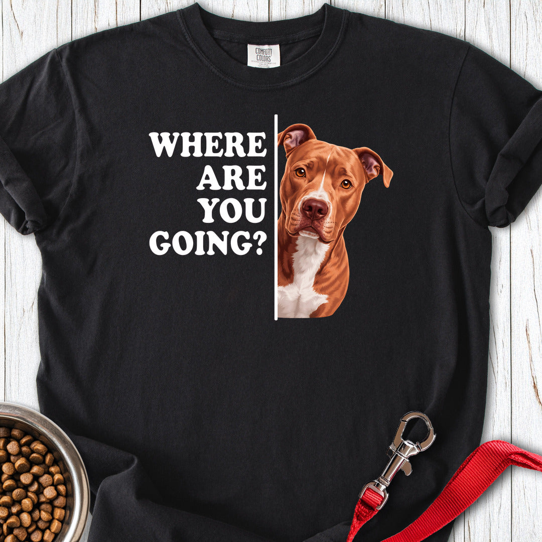 Pitbull Red Nose Where Are You Going Premium Tee — Black