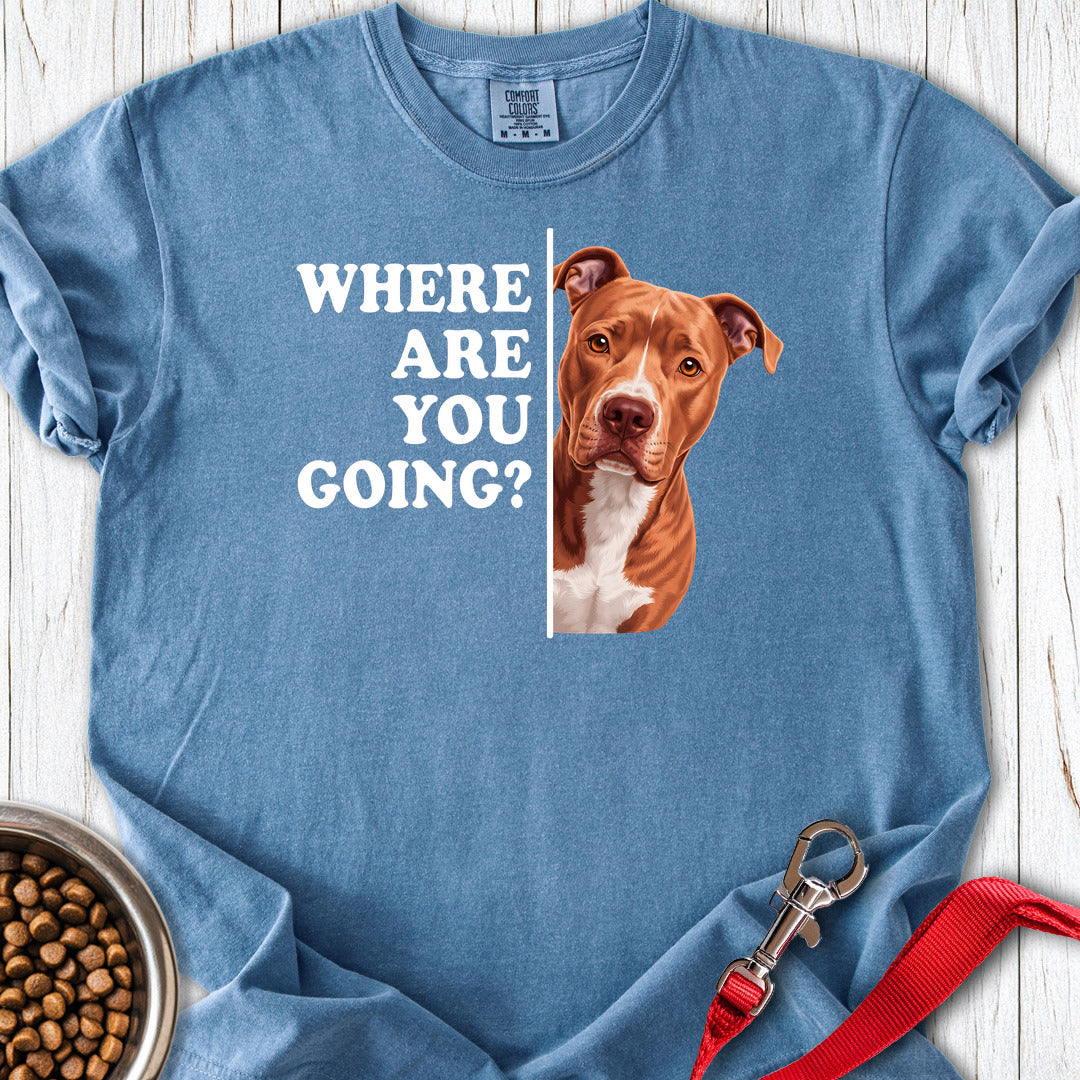 Pitbull Red Nose Where Are You Going Premium Tee — Blue Jean