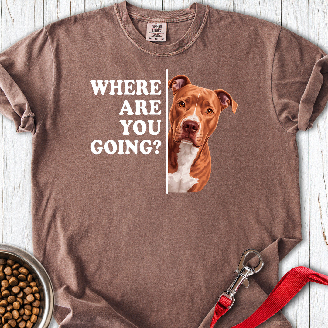 Pitbull Red Nose Where Are You Going Premium Tee — Espresso