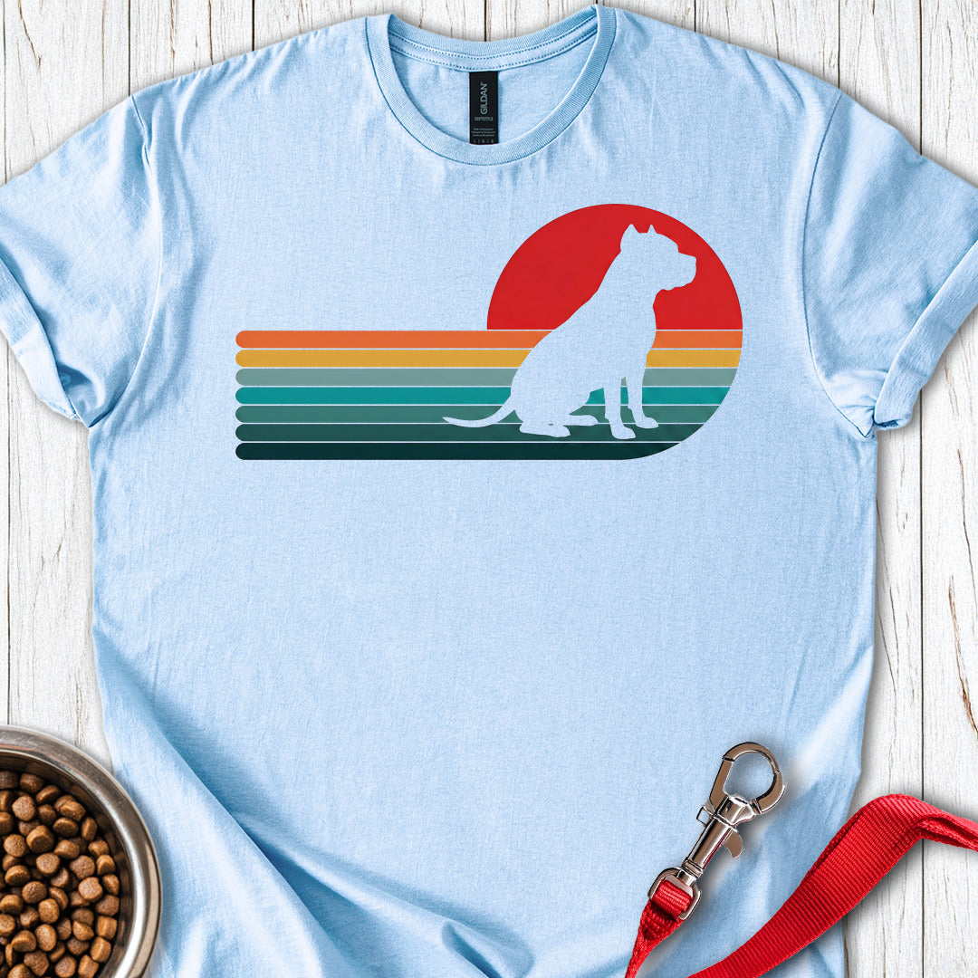 Pitbull Retro Sunset — Light Blue