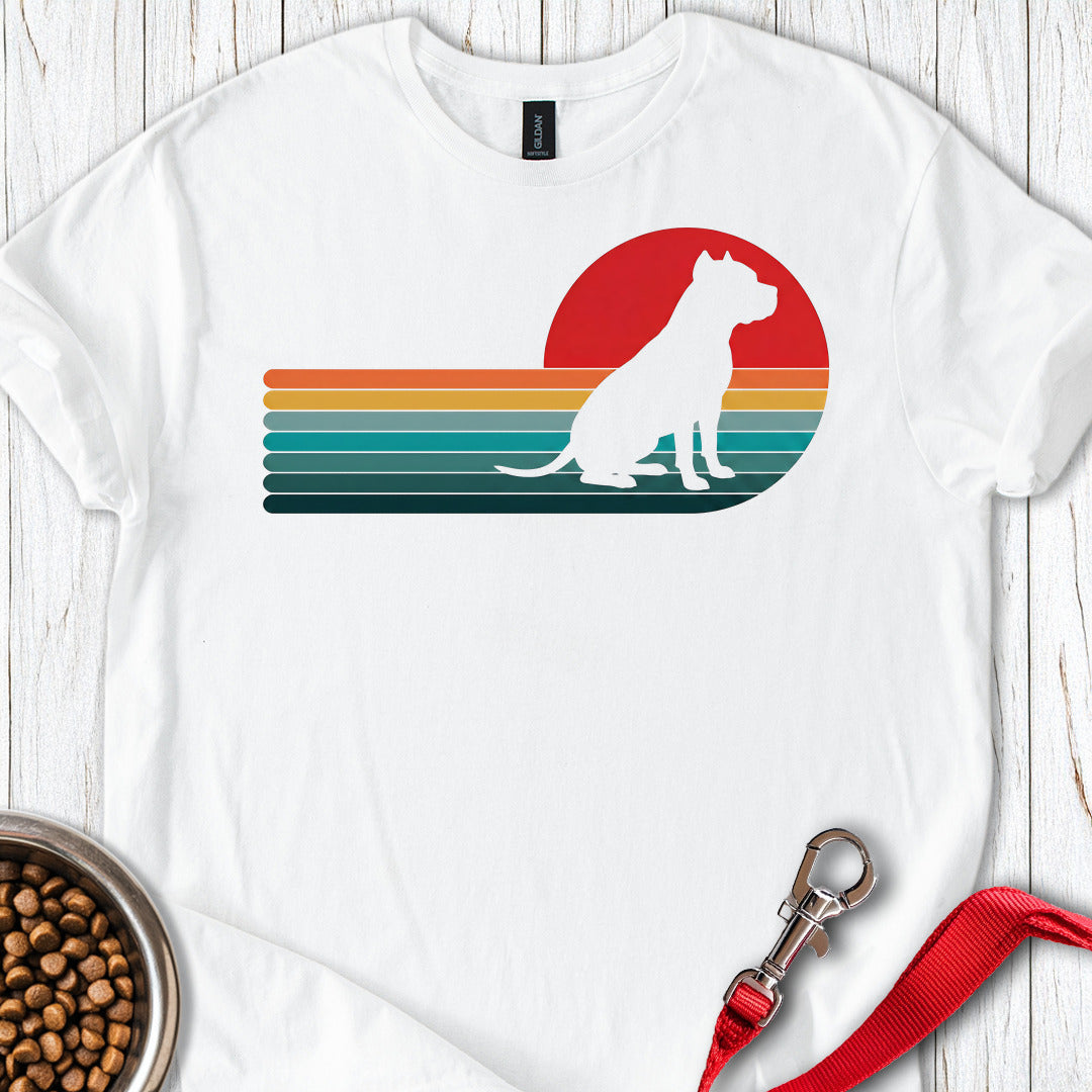 Pitbull Retro Sunset — White