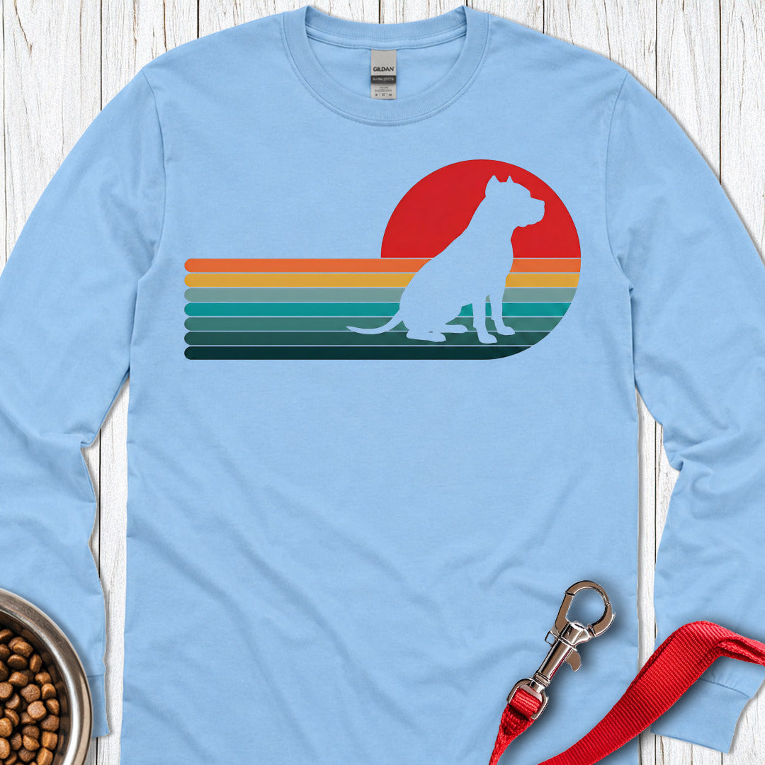 Pitbull Retro Sunset Long Sleeve — Carolina Blue