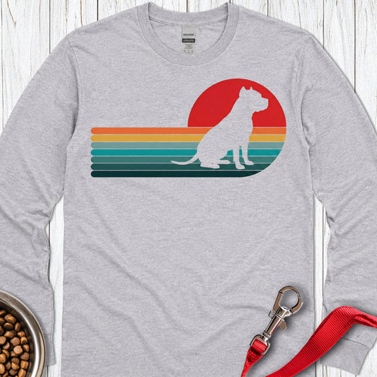 Pitbull Retro Sunset Long Sleeve — Sport Grey