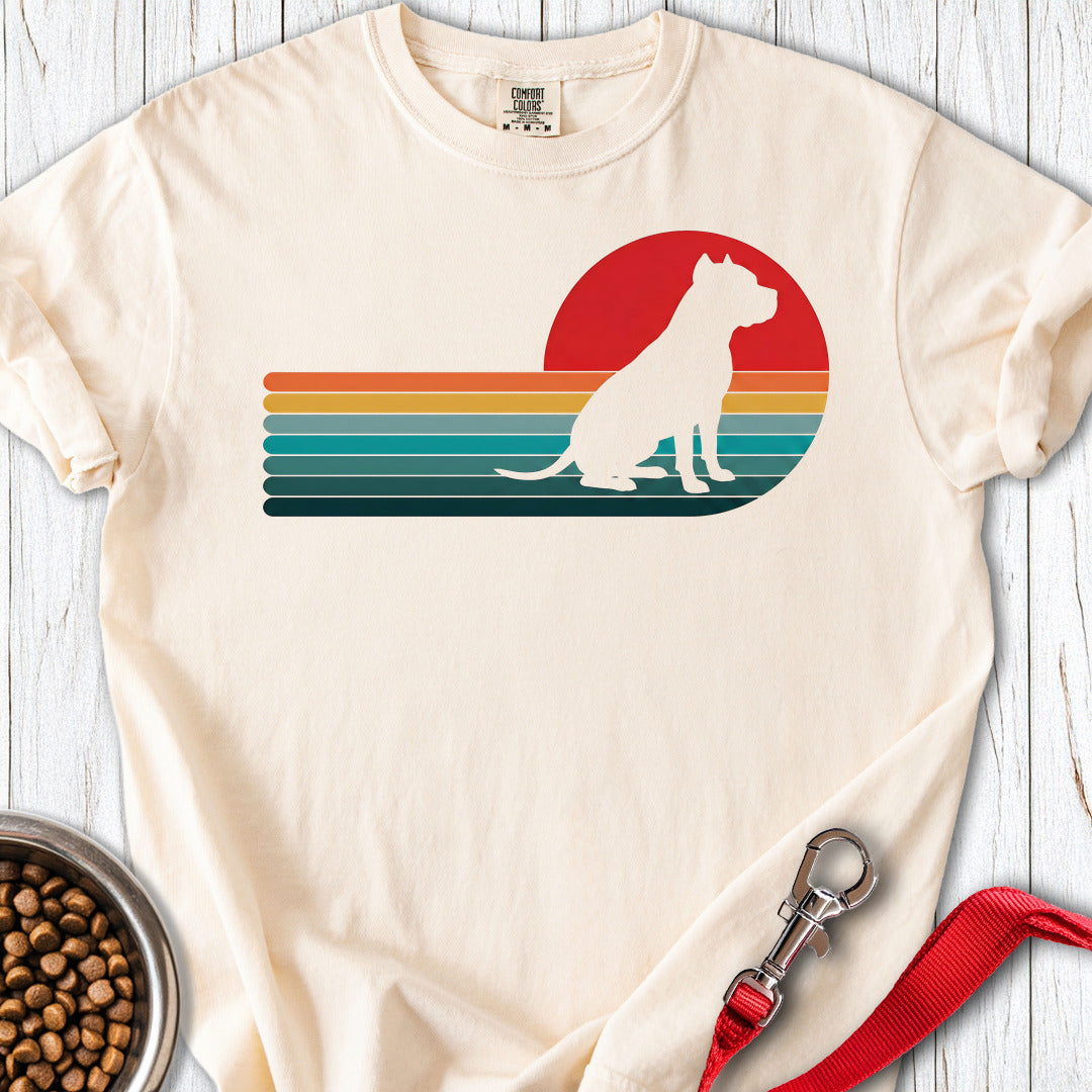 Pitbull Retro Sunset Premium Tee — Ivory