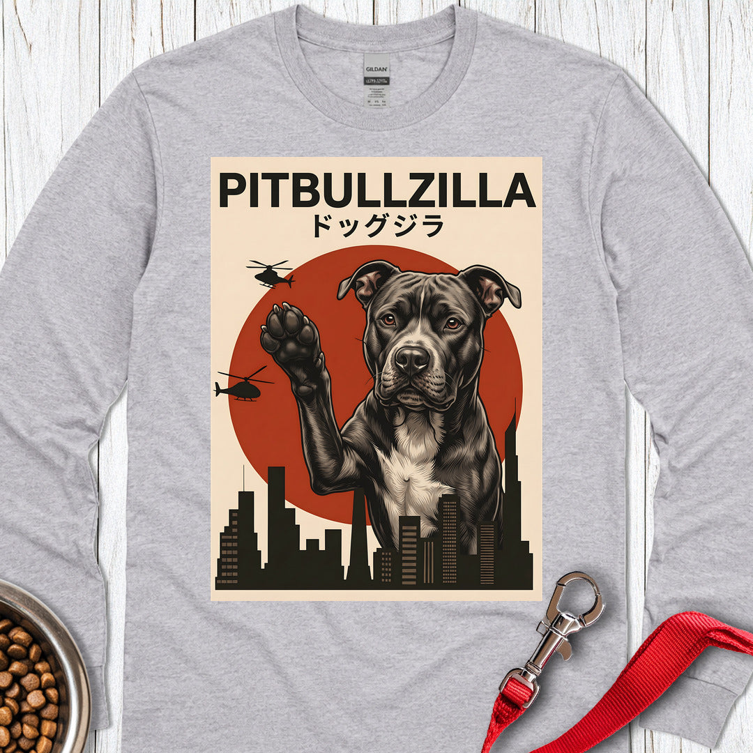 Pitbullzilla Long Sleeve — Sport Grey