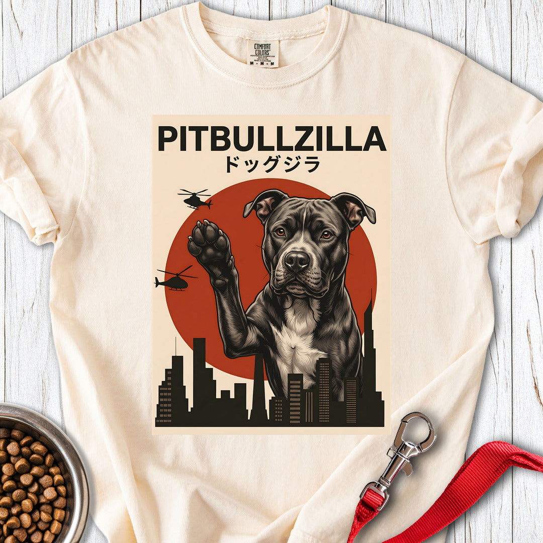 Pitbullzilla Premium Tee — Ivory