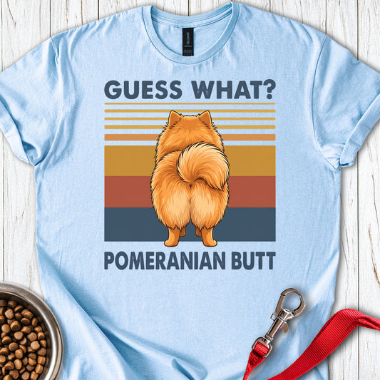 Pomeranian Butt — Light Blue