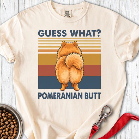 Pomeranian Butt Premium Tee Ivory