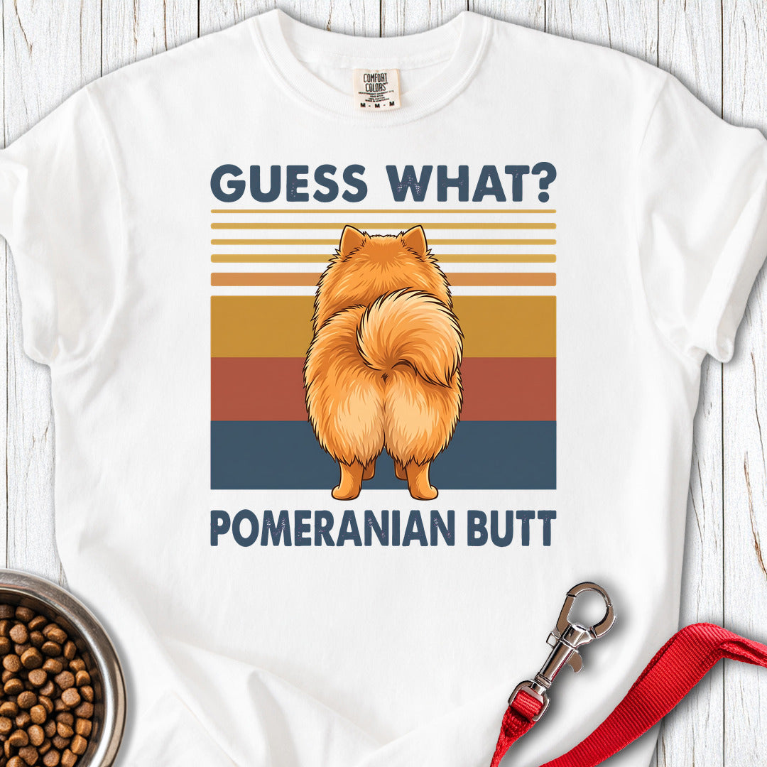Pomeranian Butt Premium Tee — White