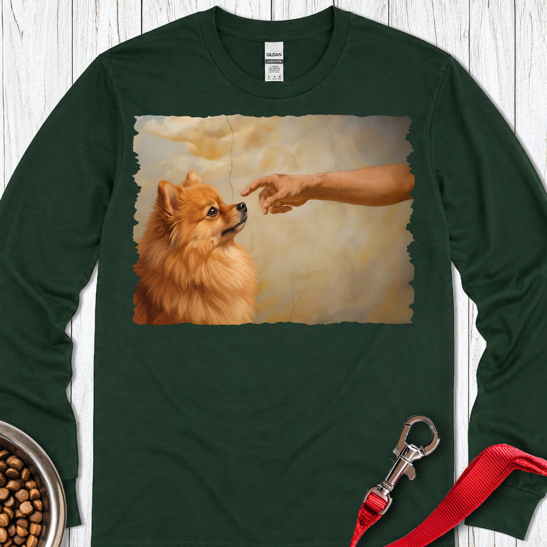 Pomeranian Creation Long Sleeve — Forest Green