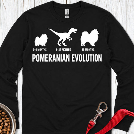 Pomeranian Evolution Long Sleeve — Black