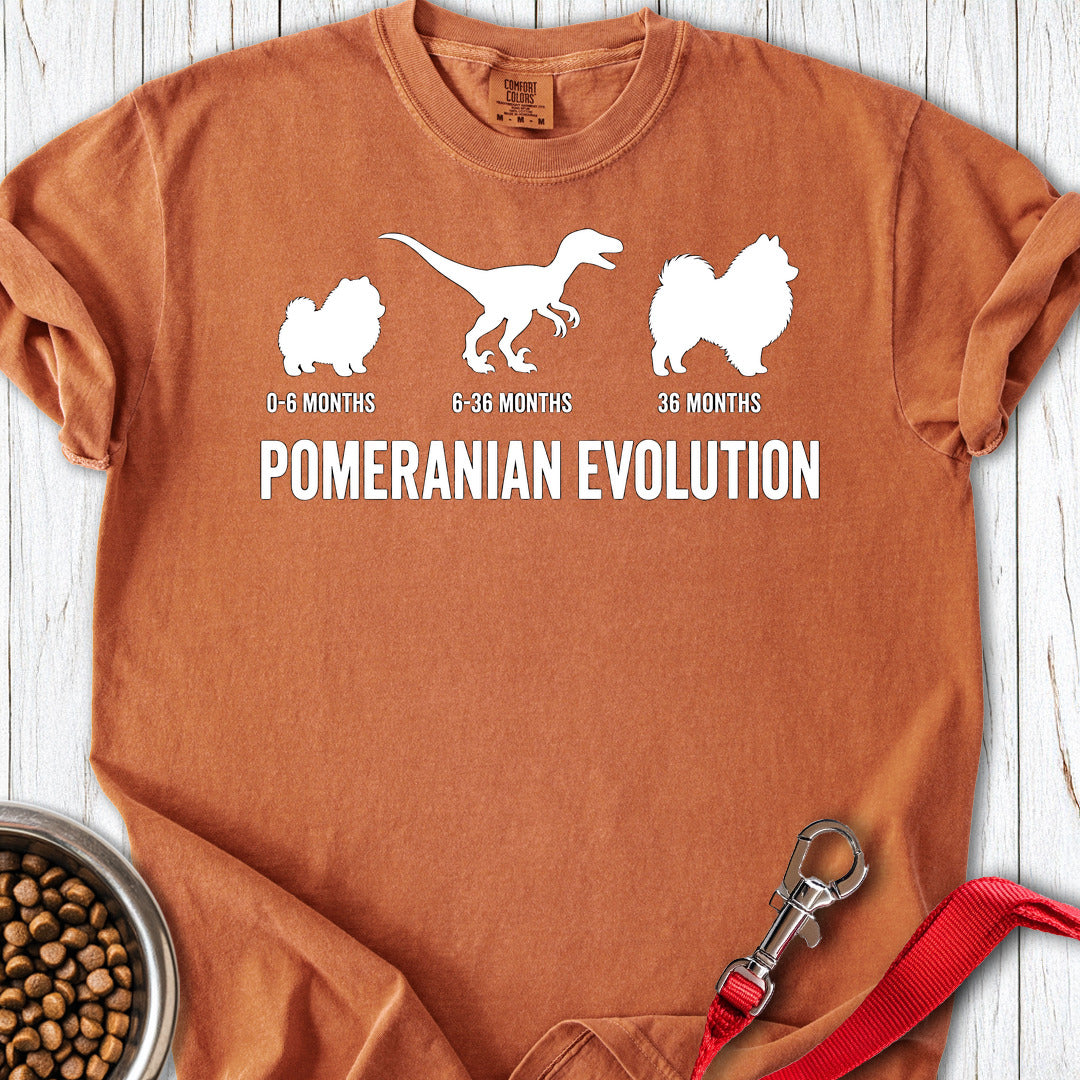 Pomeranian Evolution Premium Tee — Yam
