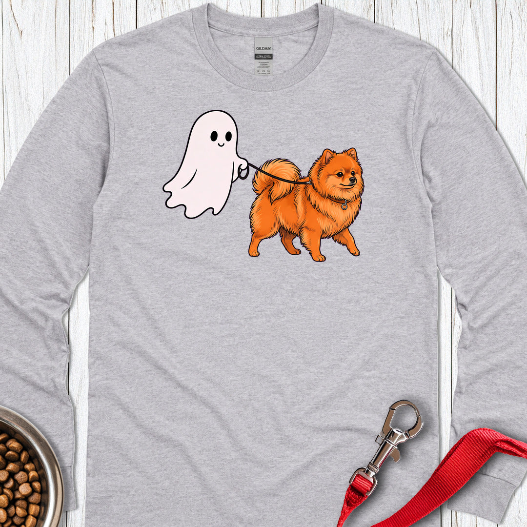 Pomeranian Ghost Walk Long Sleeve — Sport Grey