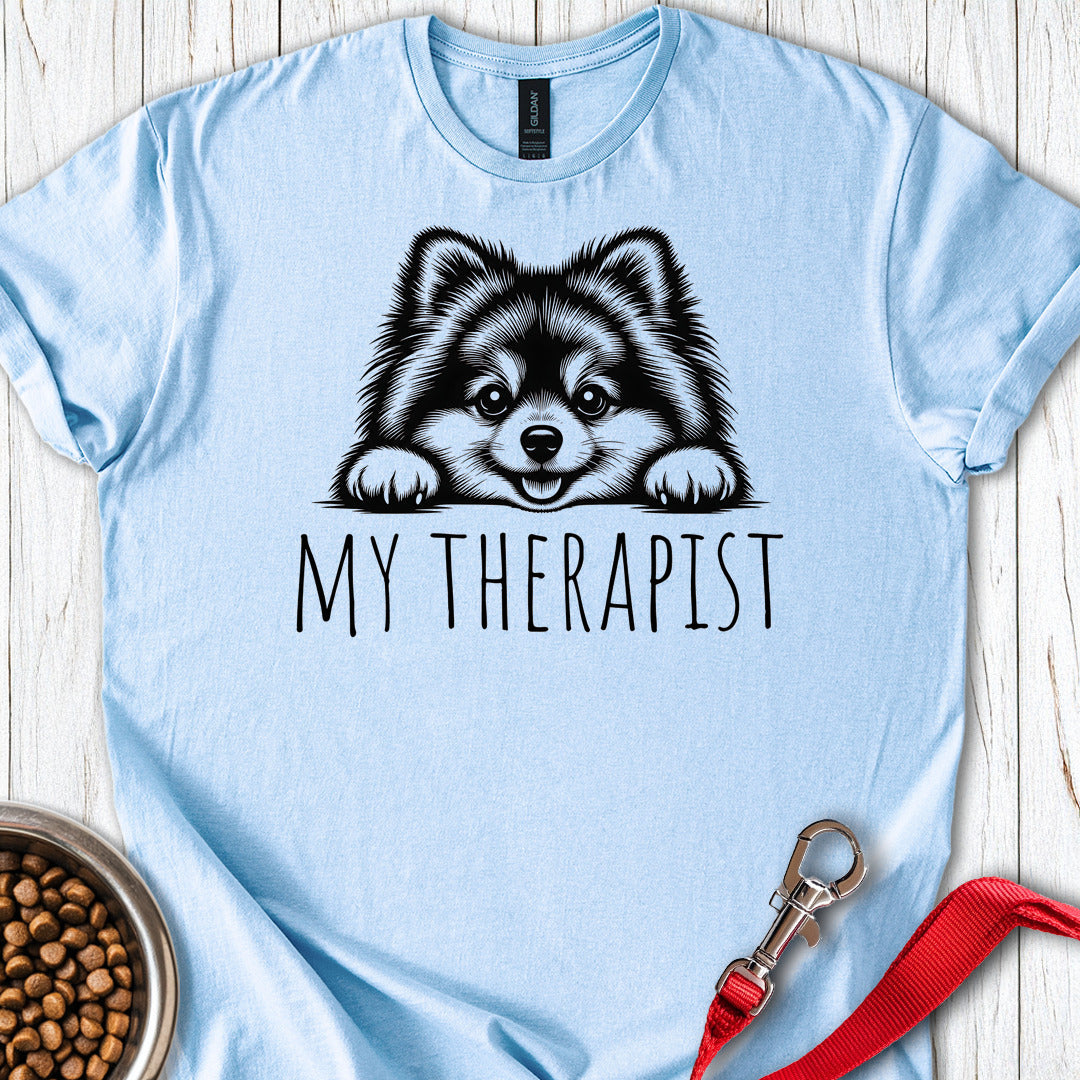 Pomeranian My Therapist — Light Blue