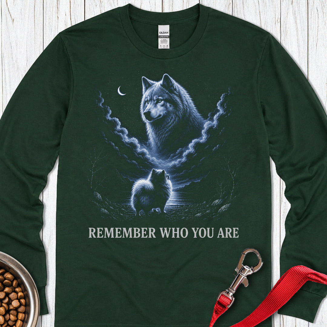 Pomeranian Origin Story Long Sleeve — Forest Green