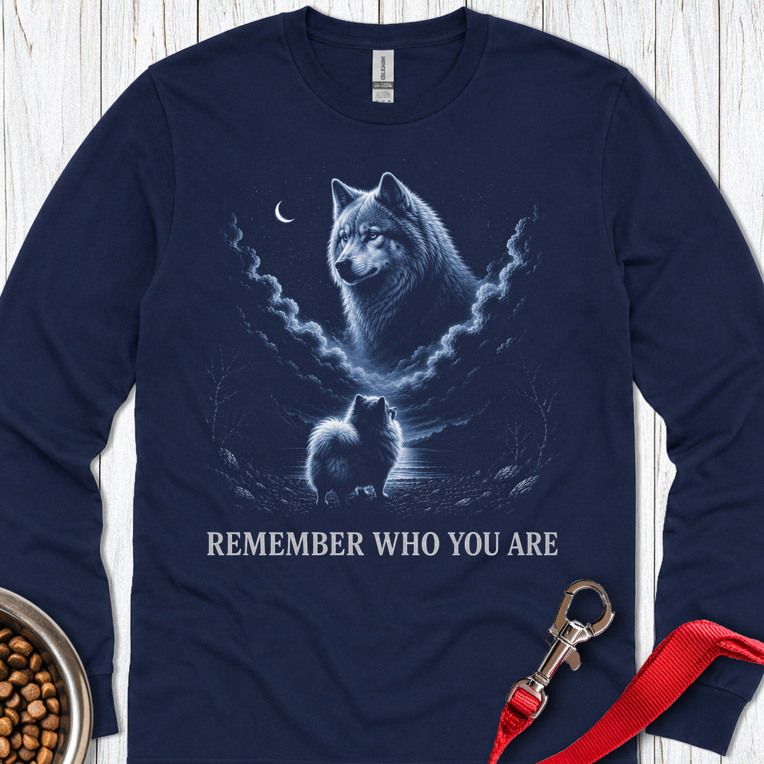 Pomeranian Origin Story Long Sleeve — Navy