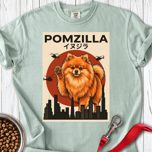 Pomeranian Pomzilla Premium Tee Bay